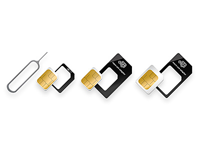 Apple iPhone 6 - Adattatore sim-card kit 3 pezzi da Nano a Standard + Nano a Micro+Micro a Standard+OpenTool