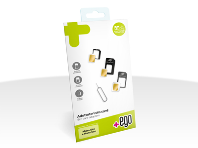 Alcatel Pop 3  5.0'' - Adattatore sim-card kit 3 pezzi da Nano a Standard + Nano a Micro+Micro a Standard+OpenTool