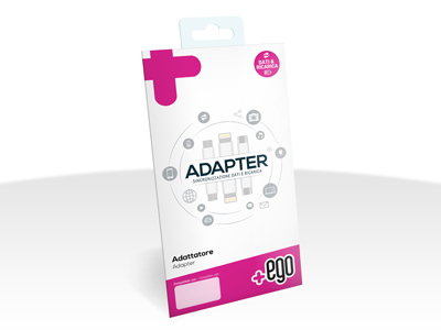 Alcatel Pop 3  5.0'' - Adattatore da micro USB a Connettore Lightning Bianco