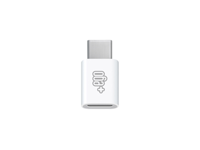 NGM WeMove Polaris - Adattatore da micro USB ad USB Type-C Bianco