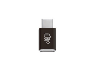 Motorola Moto G - Adattatore da micro USB ad USB Type-C Nero
