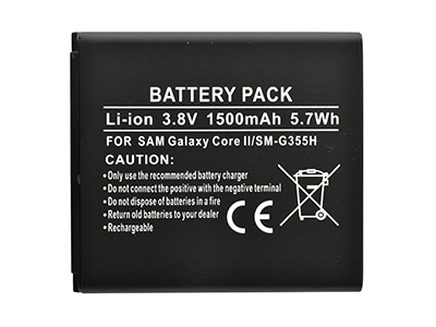 Samsung SM-G355 Galaxy Core 2 - Batteria Litio 1500 mAh slim
