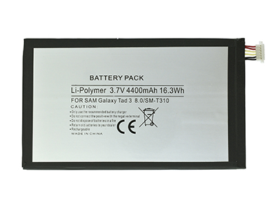 Samsung SM-T311 Galaxy TAB 3 8.0  3G+WIFI - Batteria Litio 4400 mAh slim