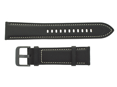 Samsung SM-R840 Galaxy Watch 3 45mm - Cinturino in Pelle Completo Mystic Black