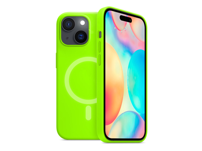 Apple iPhone 14 - Cover gommata serie Neon Mag Colore Verde