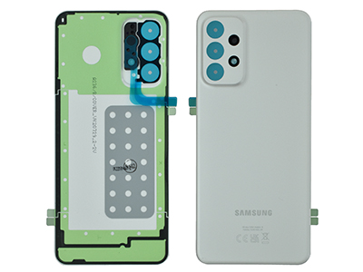 Samsung SM-A236 Galaxy A23 5G - Cover Batteria + Adesivi Awesome White