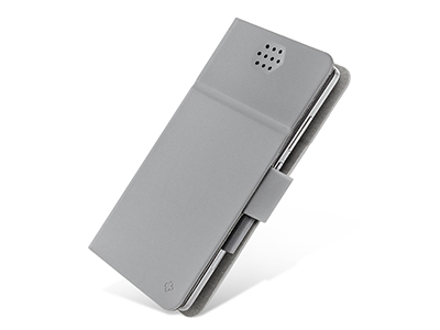 Vodafone SMART 4G - Custodia book serie FOLD colore Grey Universale taglia XL fino a 5.5'