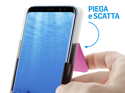 Samsung SM-N9005 Galaxy NOTE 3 - Custodia book serie FOLD colore Hot Pink Universale taglia XXL fino 6'