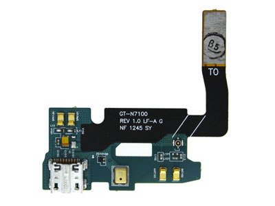 Samsung GT-N7100 Galaxy Note II - Flat cable + Plug in + Microfono