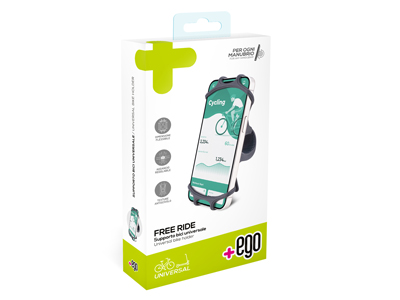 Doro Phone Easy 631 - Supporto Bici Universale Free Ride Nero