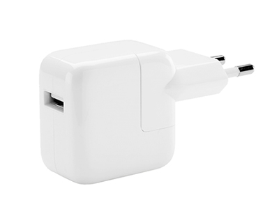 Apple iPhone 4 - MGN03ZM/A USB Charger 12W 2.1A 100-240V / 50-60Hz **No cavo USB**