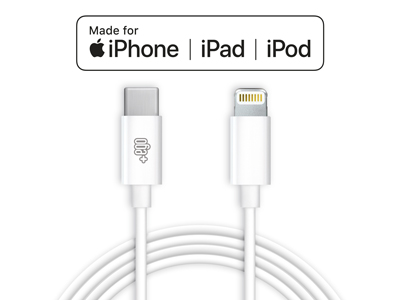 Apple iPod Touch 4 Generation model N : A1367 - Cavo Dati e Ricarica Usb C - Lightning ** Certificato MFI ** Bianco