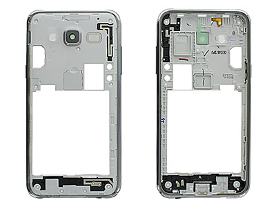 Samsung SM-J500 Galaxy J5 - Rear Cover + Vetrino Camera + Tasti Laterali + Antenna per Vers. Nero