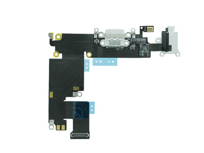 Apple iPhone 6 Plus - Flat cable + Jack Audio + Connettore Ricarica + Microfono Bianco No logo
