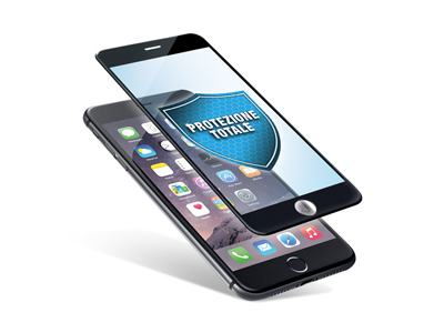 Apple iPhone 7 - Vetro temperato antiurto 3D  spessore 0.33mm Protezione totale bordi colore NERO