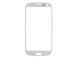 Samsung GT-I9300 Galaxy S3 - Vetrino Lcd Bianco **Senza Logo**