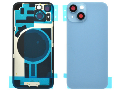 Apple iPhone 14 - Cover Batteria + Vetrino Camera Blue