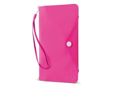 Nokia 225 Singola Sim - Water Clutch Portafoglio Impermeabile Pink