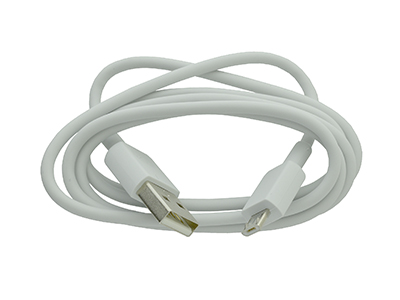 Huawei Y7 2018 - Charge and Data Cable from Usb to Micro Usb 1m 1A White **Bulk**