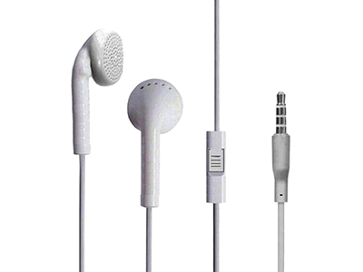 Huawei Nova 9 - Stereo Earphones 3.5mm + Microphone + Answer Key White  **Bulk**