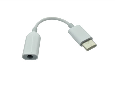 Xiaomi Redmi Note 10S - Adapter from Type-C Usb to Audio Jack 3.5 mm White  **Bulk**