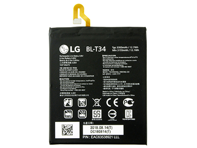 Lg H930G V30 + - BL-T34  Batteria 3300 mAh Li-Ion **Bulk**