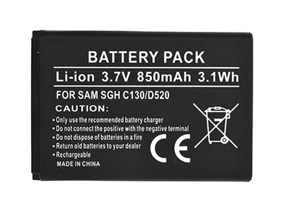 Samsung GT-C3520 - Batteria Litio 850 mAh slim