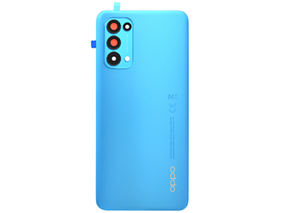Oppo Find X3 Lite - Cover Batteria + Vetrino Camera + Adesivi Astral Blue