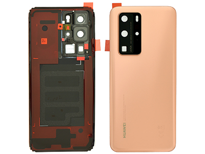 Huawei P40 Pro - Cover batteria + Vetrino Camera + Adesivi Oro