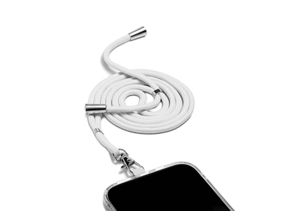 Apple iPhone 13 Pro Max - Laccetto Universale per Smartphone Bianco