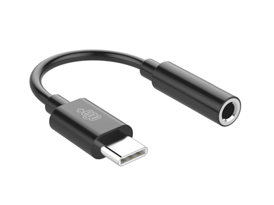 Samsung SM-A536 Galaxy A53 5G - Adapter from Female Jack Audio 3.5 to Male USB C Black