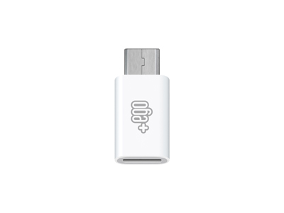 Asus ZenFone 4 Max ZC554KL / X00ID - USB Type-C to Micro USB adapter White