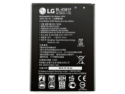 Lg H960A V10 - BL-45B1F  3000 mAh Li-Ion Battery **Bulk**