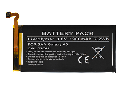 Samsung SM-A300 Galaxy A3 - Batteria Litio 1900 mAh slim