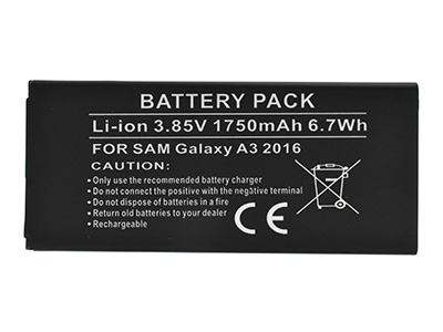 Samsung SM-A310 Galaxy A3 2016 - Li-Ion battery 1750 mAh slim