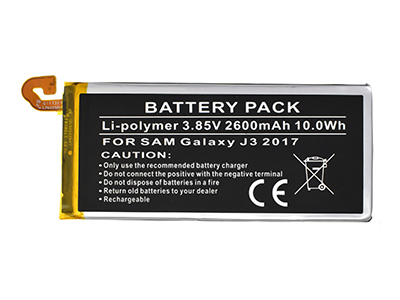 Samsung SM-J330 Galaxy J3 2017 Dual-Sim - Li-Ion battery 2600 mAh slim
