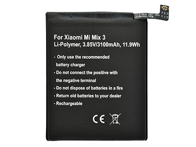 Xiaomi Mi Mix 3 - Batteria Litio 3100 mAh slim