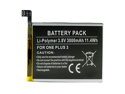 OnePlus OnePlus 3 - Batteria Litio 3000 mAh slim