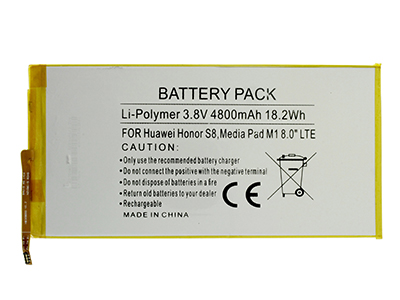 Huawei Media Pad  T1 8.0 - Batteria Litio 4800 mAh slim