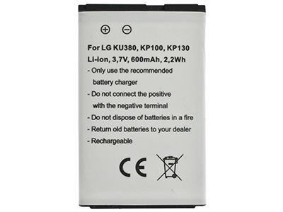 Lg KU380 - Li-Ion battery 600 mAh