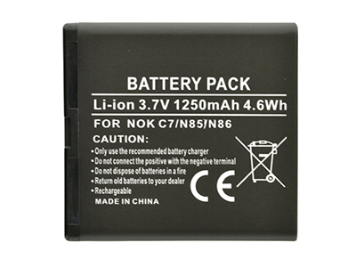 Nokia 701 - Batteria Litio 1250 mAh slim