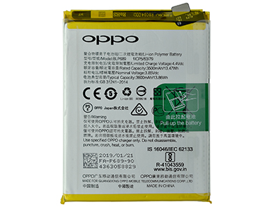 Oppo RX17 Neo - BLP689 Batteria 3600 mAh Li-Ion + Adesivo **Bulk**