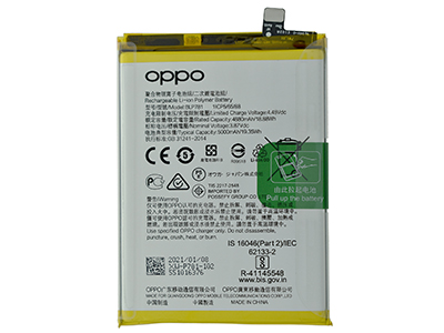 Oppo A52 - BLP781 Battery 5000 mAh Li-Ion + Adhesive