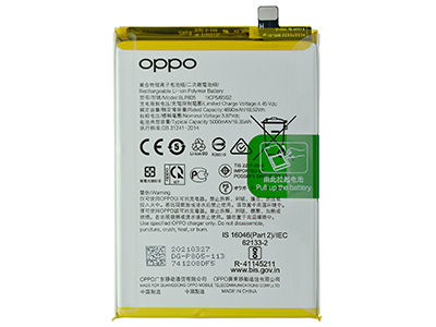 Oppo A53s - BLP805 Batteria 5000 mAh Li-Ion + Adesivo **Bulk**