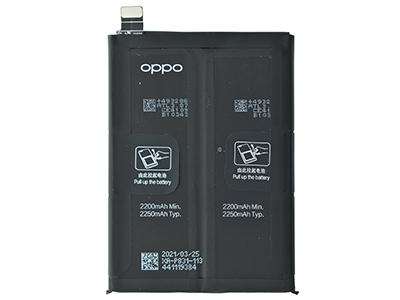 Oppo Find X3 Pro - BLP831 Battery 2250 mAh Li-Ion + Adhesive
