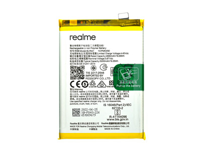Realme Realme 8 4G - BLP841 Battery 5000 mAh Li-Ion + Adhesive