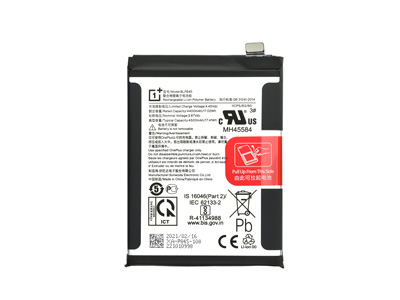 OnePlus OnePlus Nord CE 5G - BLP845 Batteria 4500 mAh Li-Ion + Adesivo **Bulk**