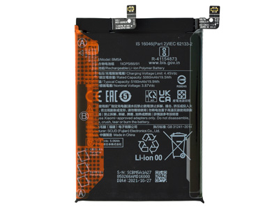 Xiaomi Redmi Note 11 Pro - BM5A Batteria 5160 mAh + Adesivo **Bulk**