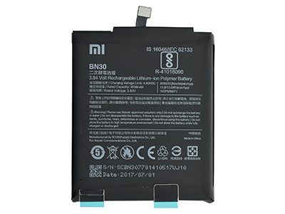 Xiaomi Redmi 4A - BN30 Batteria 3120 mAh + Adesivo **Bulk**