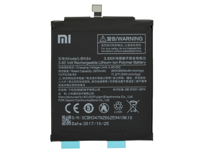Xiaomi Redmi Go - BN34 Batteria 3000 mAh + Adesivo **Bulk**